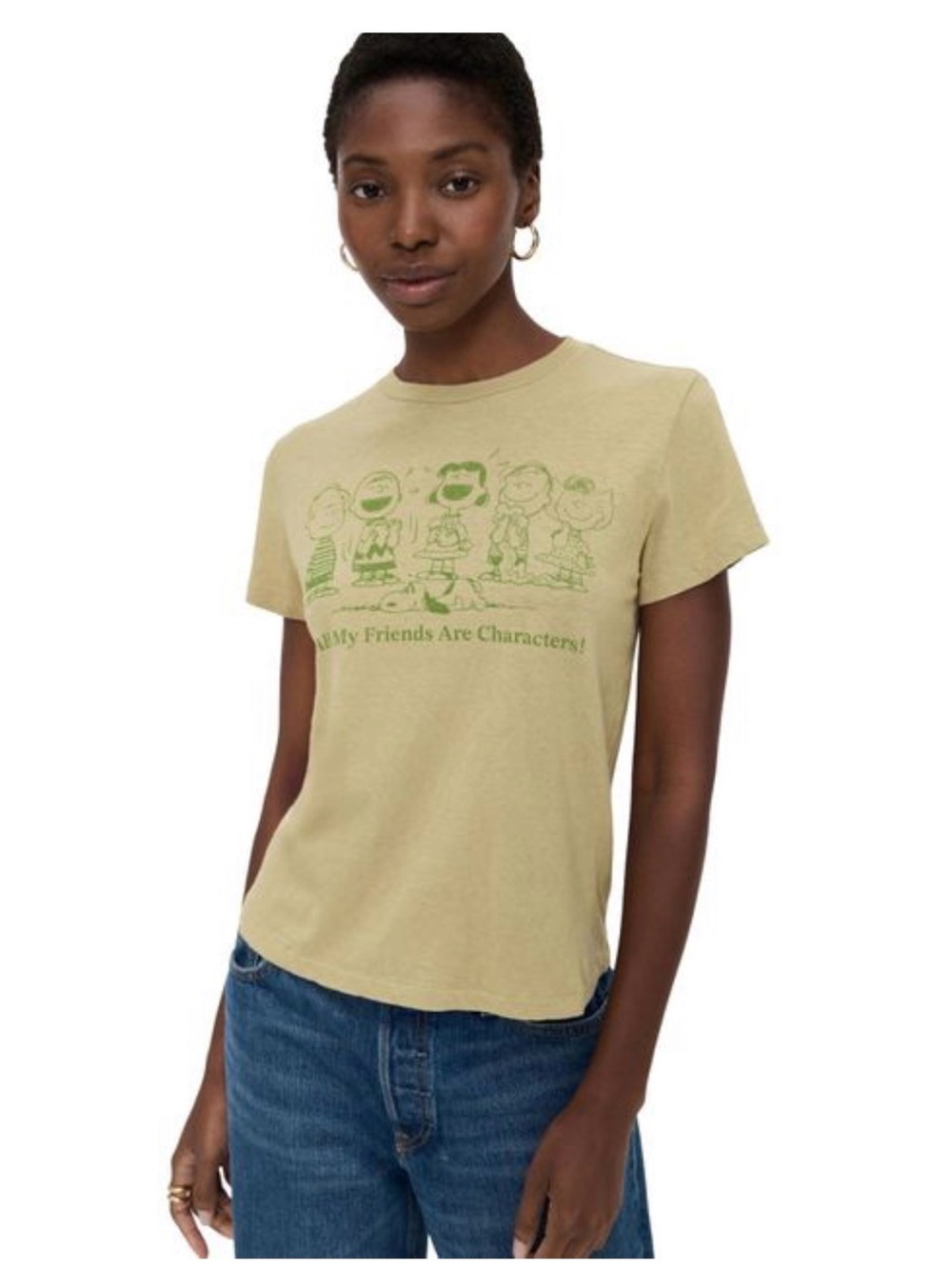 RE/DONE Character Graphic Tee - Light Olive
